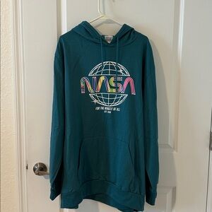 New! NASA sweatshirt, Color - Turquoise, Unisex, 3xlNew